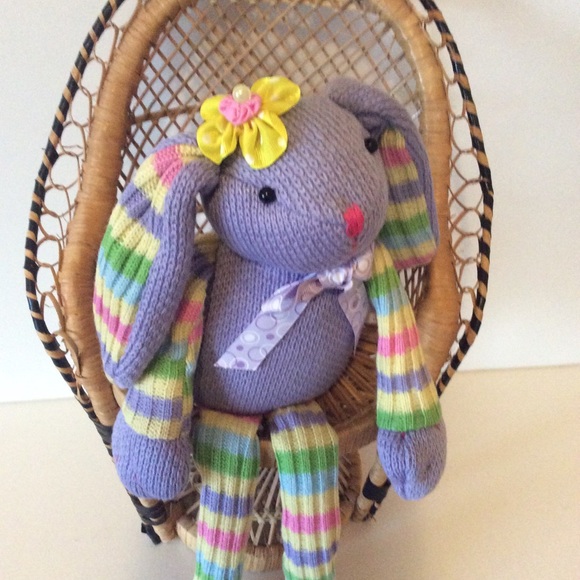 Long Leg Cute Rabbit Doll Stuffed Spring Colors - Picture 2 of 7